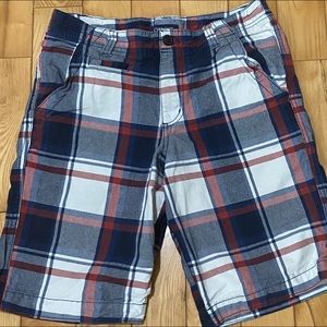 Cherokee Blue, Red, White Plaid. Size 16 boys